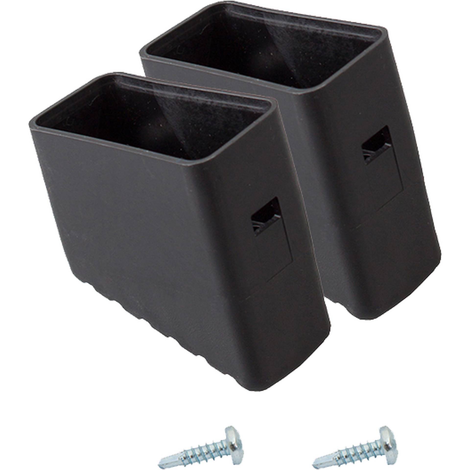 Krause Fußkappen für Tritt- und Stufenleitern schwarz 40 x 20 mm 2 Stück von KRAUSE
