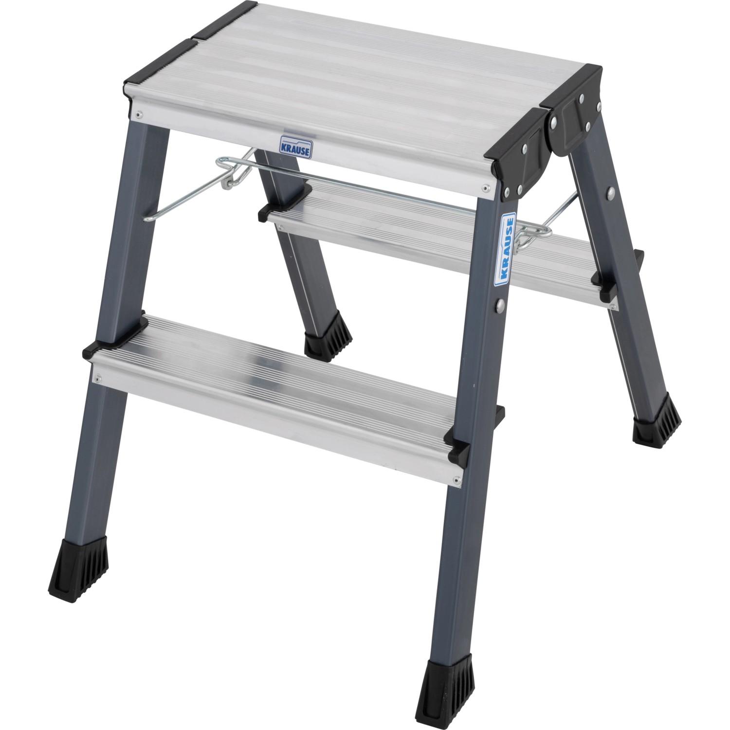 Krause Klapptritt Treppy 2 x 2 Stufen 45 cm x 40 cm x 50 cm Eloxiert Krause Klapptritt Treppy 2 x 2 Stufen 45 cm x 40 cm x 50 cm Eloxiert von KRAUSE