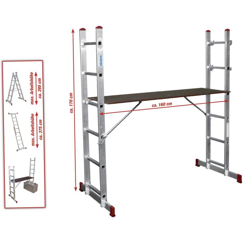 Krause Leiterngerüst 'Corda' 2 x 6 Sprossen von KRAUSE