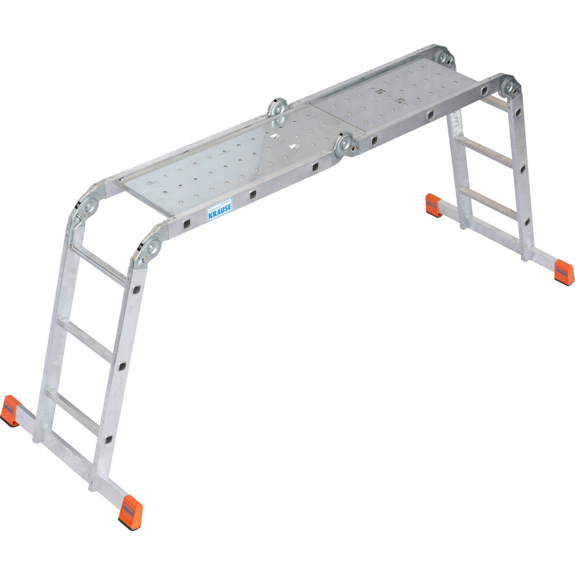 Krause Mehrzweckleiter 'Monto' 4 x 3 Sprossen, 4,40 m, inkl. Plattform-Set Krause Mehrzweckleiter 'Monto' 4 x 3 Sprossen, 4,40 m, inkl. Plattform-Set von KRAUSE