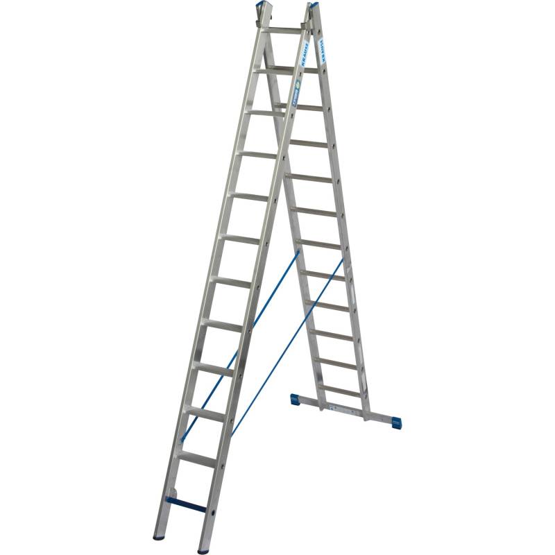 Krause Mehrzweckleiter Stabilo +S 2 x 12 Sprossen/Stufen 570 cm x 97 cm x 255 cm von KRAUSE