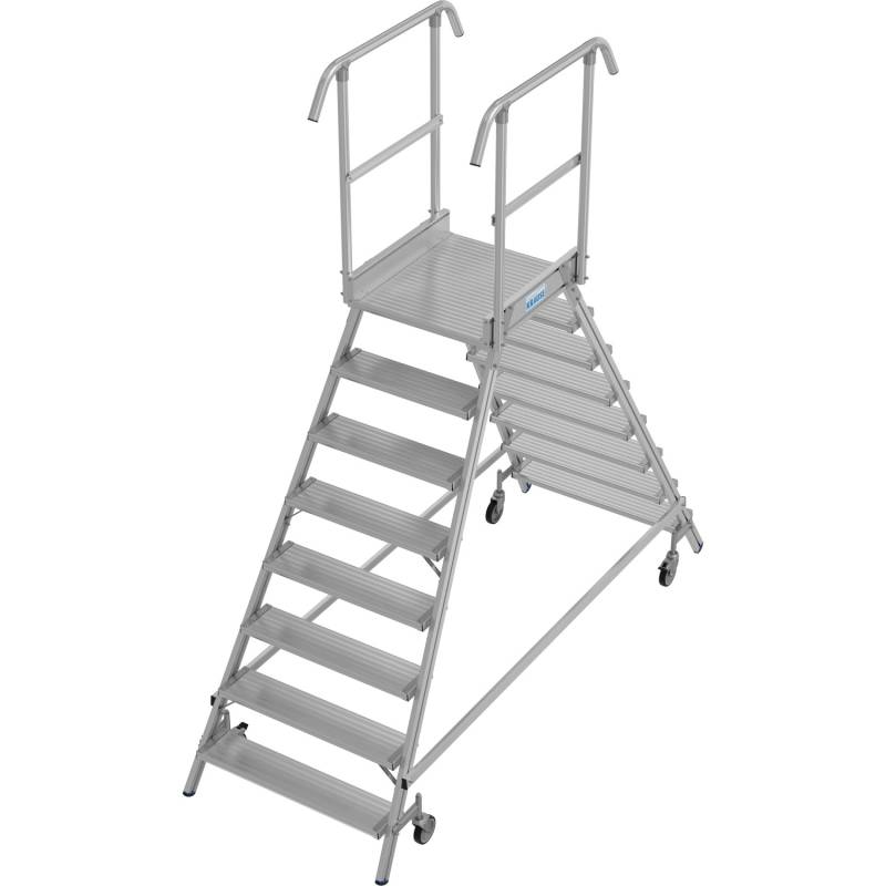 Krause Podestleiter Stabilo Fahrbar 2 x 8 Stufen von KRAUSE
