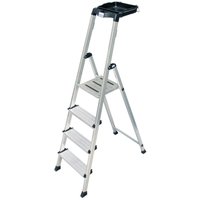 Krause - Secury Alu Stehleiter 4 - 6 Stufen Stufenleiter Multi-Grip System Leiter von KRAUSE