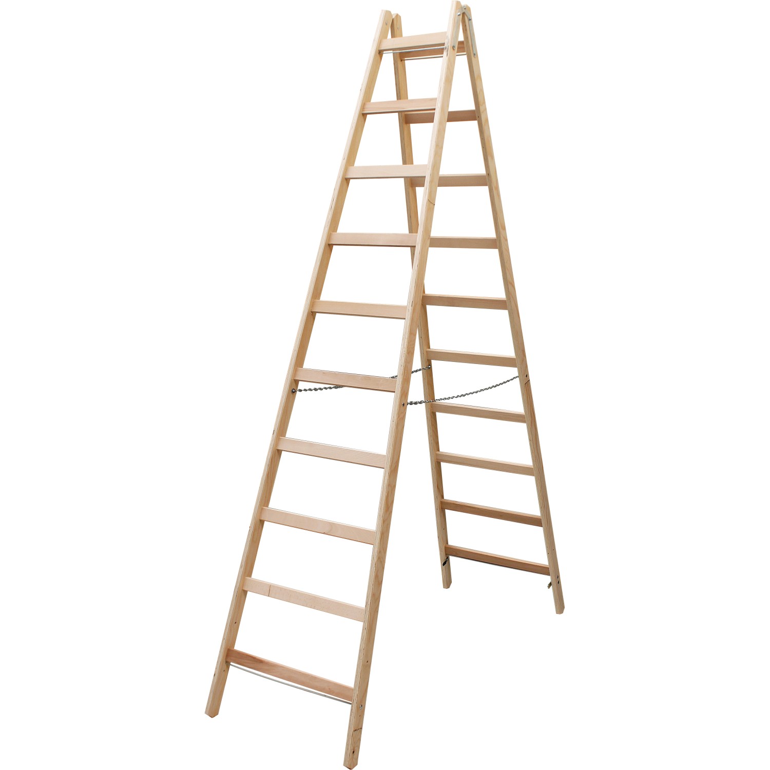 Krause Stabilo Sprossen-Doppel-Leiter Holz 2 x 10 Sprossen Krause Stabilo Sprossen-Doppel-Leiter Holz 2 x 10 Sprossen von KRAUSE