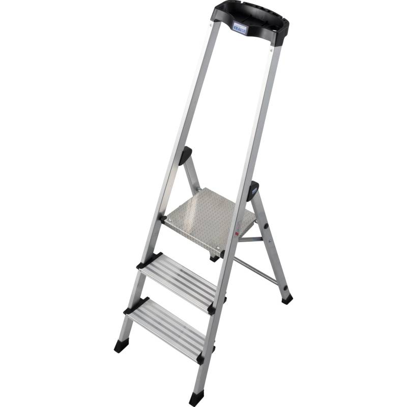 Krause Stehleiter Safety Plusline 3 Stufen 140 cm x 45 cm x 72 cm von KRAUSE