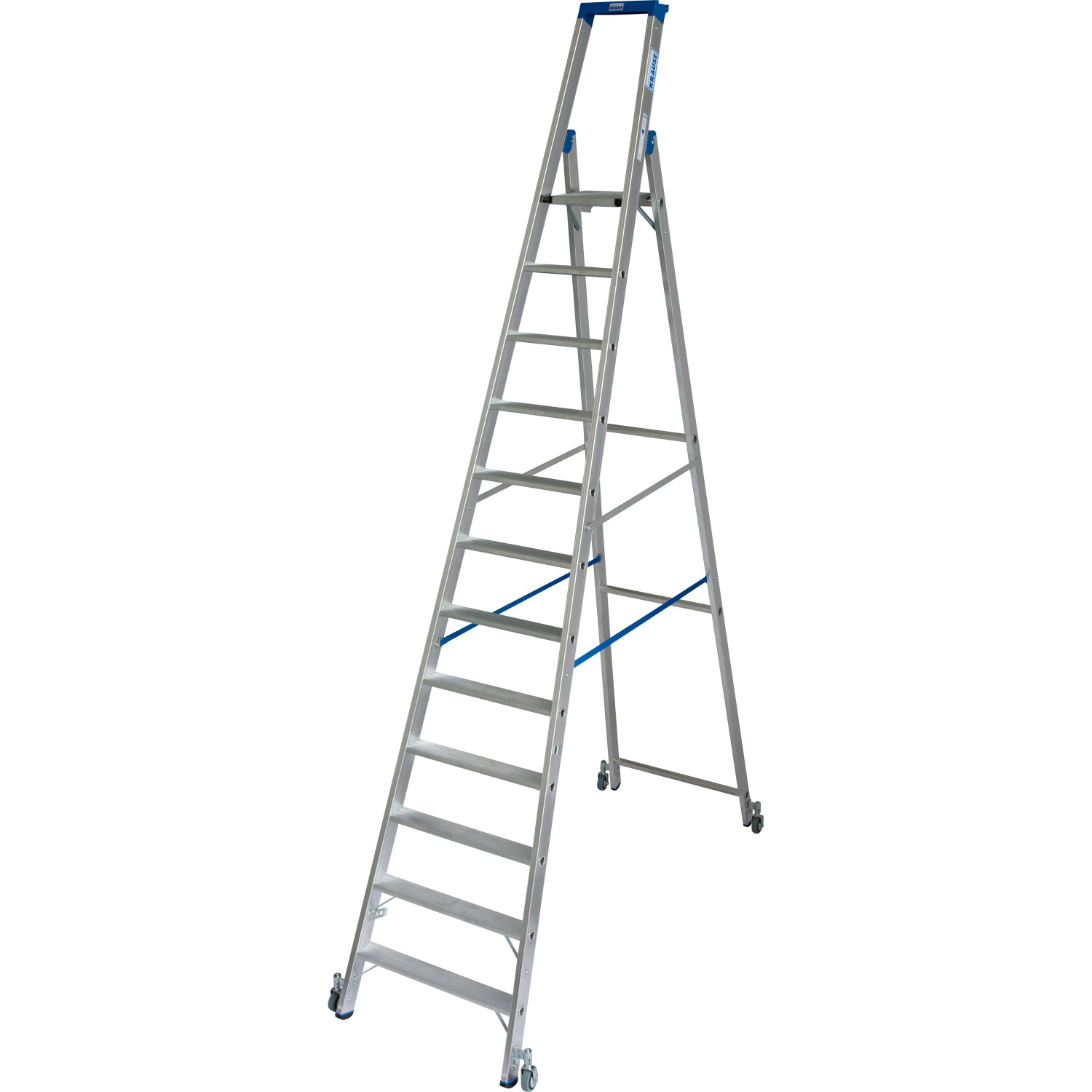Krause Stehleiter Stabilo 12 Stufen Fahrbar 345 cm x 88 cm x 211 cm Krause Stehleiter Stabilo 12 Stufen Fahrbar 345 cm x 88 cm x 211 cm von KRAUSE