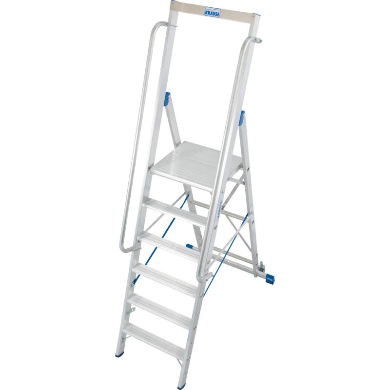 Krause Stehleiter Stabilo mit Großer Plattform 6 Stufen 240 x 90 x 145 cm von KRAUSE