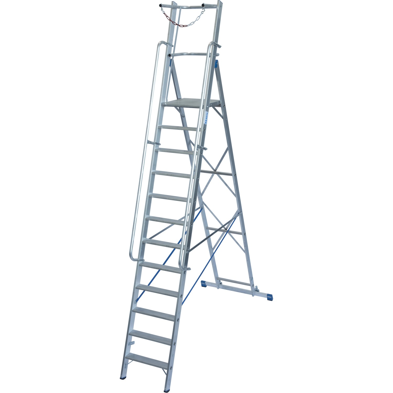 Krause Stehleiter Stabilo mit Großer Plattform und Sicherheitskette 12 Stufen Krause Stehleiter Stabilo mit Großer Plattform und Sicherheitskette 12 Stufen von KRAUSE