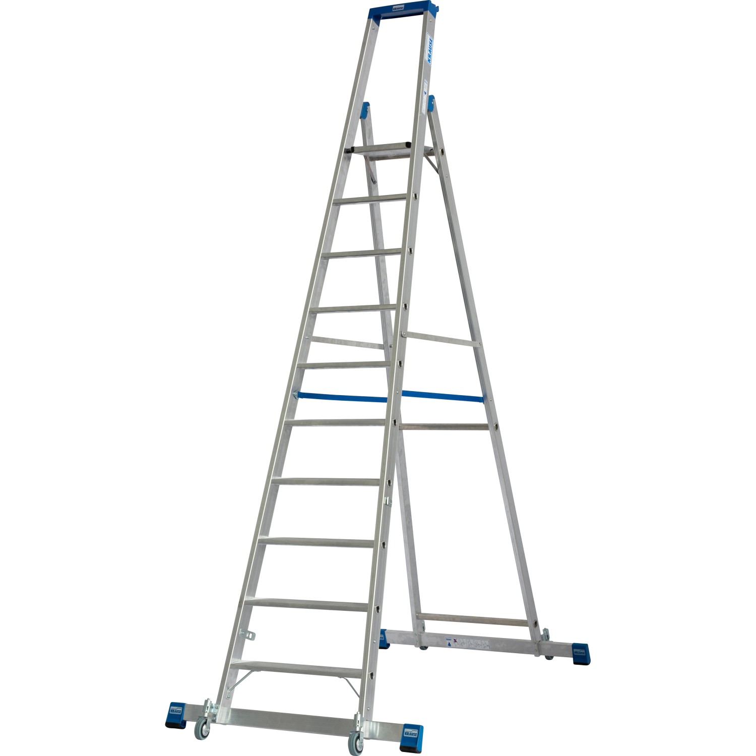 Krause Stehleiter Stabilo mit Traversen Fahrbar 10 Stufen 300 x 111 x 191 cm Krause Stehleiter Stabilo mit Traversen Fahrbar 10 Stufen 300 x 111 x 191 cm von KRAUSE