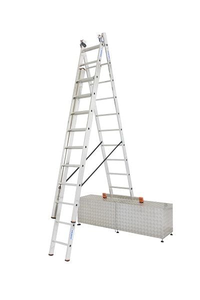 Krause Aluminium-Vielzweckleiter CORDA Globus mit Treppenfunktion 7 m Krause Aluminium-Vielzweckleiter CORDA Globus mit Treppenfunktion 7 m von KRAUSE