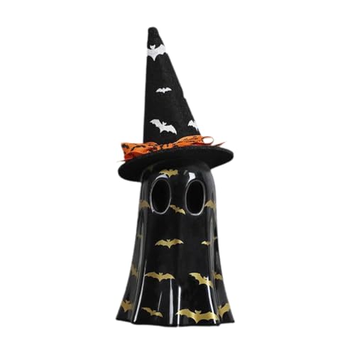 KRDPMV Geisterstatue Nachtlicht Dekorative Sammelfigur Tischskulptur Halloween Ornament Niedliches Design Geeignet für Home Uff, Schwarz KRDPMV Geisterstatue Nachtlicht Dekorative Sammelfigur Tischskulptur Halloween Ornament Niedliches Design Geeignet für Home Uff, Schwarz von KRDPMV