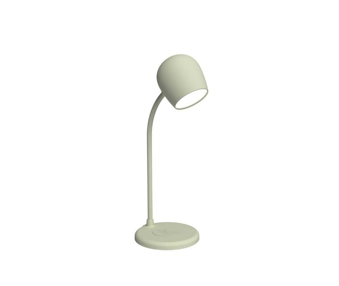 KREAFUNK Tischleuchte Ellie 3-in-1: Lampe, Bluetooth Lautsprecher und kabelloses Ladegerät, 100% recycelter GRS-Kunststoff von KREAFUNK