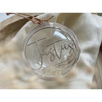 Personalisierte Acrylkugel Mit Trockenblumen von KREATIVLIEBErmann