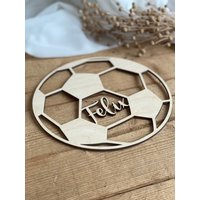 Wandbild - Personalisierter Fussball I Kinderzimmerdeko von KREATIVLIEBErmann
