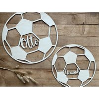 Wandbild - Personalisierter Fussball I Kinderzimmerdeko von KREATIVLIEBErmann