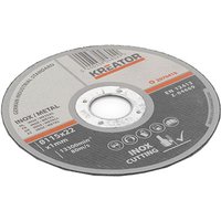 Pack. 6 feine Trennscheiben aus Edelstahl 115x1mm krt070410 kreator von KREATOR