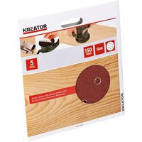 Satz mit 5 Klett-Schleifscheiben 150 mm G60 krt231004 Kreator Satz mit 5 Klett-Schleifscheiben 150 mm G60 krt231004 Kreator von KREATOR