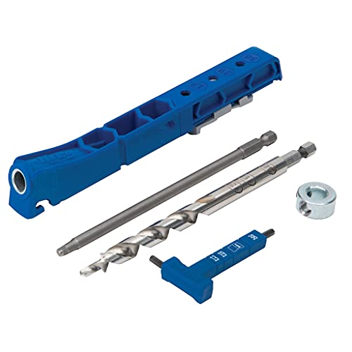 Kreg Pocket Hole Jig 310 - Präzises Holzverbindungssystem in Blau - Bohrlehre für Taschenlochverbindung - optimal für schnelle Reparaturarbeiten von Kreg