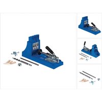 Jig K4 Starter Set ( K4 ) Tischler Komplettset Verbindungssystem aus Holz mit Bohrschablone K4, Stufenbohrer, Bit, Schrauben und Stopfen - Kreg von KREG