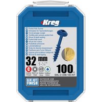 Taschenlochschraube 32 Blue-Kote™ Maxi-Loc, Außengewinde, 100 Kreg SML-C125B-100-INT von KREG