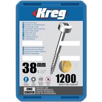Taschenlochschraube Kreg Zinkbeschichtet Pan-Head, Feingewinde Kreg SPS-F150-1200-INT von KREG