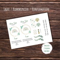 Kerzenfolie Taufe Regenbogen, Gastgeschenk, Kerzentattoo Kommunion, Konfirmation, Wasserschiebefolie Kerzenfolie Taufe Regenbogen, Gastgeschenk, Kerzentattoo Kommunion, Konfirmation, Wasserschiebefolie von KREMAdesign24