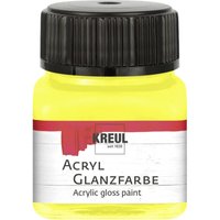 Acryl Glanzfarbe gelb 20 ml Verzierfarbe - Kreul von KREUL