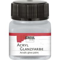 Acryl Glanzfarbe silber 20 ml Verzierfarbe - Kreul von KREUL