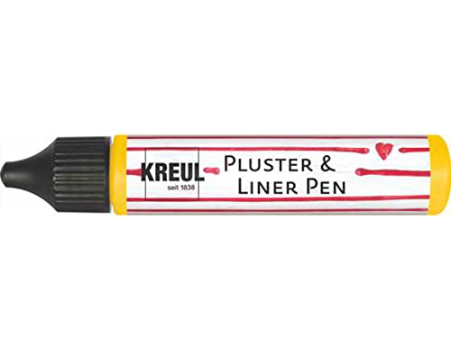 KREUL 49803 - Pluster und Liner Pen sonnengelb, 29 ml, Plusterfarbe zum Dekorieren und Verzieren, für Dekoeffekte durch aufplustern im Backofen, mit Bügeleisen oder Fön KREUL 49803 - Pluster und Liner Pen sonnengelb, 29 ml, Plusterfarbe zum Dekorieren und Verzieren, für Dekoeffekte durch aufplustern im Backofen, mit Bügeleisen oder Fön von Kreul