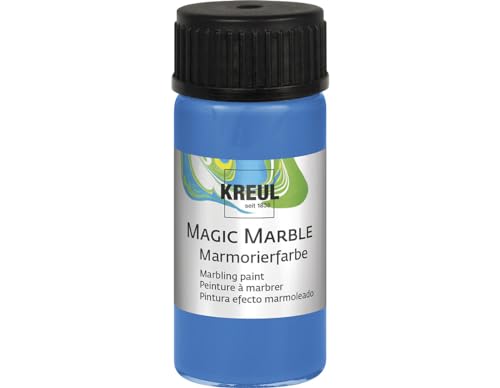 KREUL 73211 Magic Marble Marmorierfarbe, 20 ml, blau von Kreul