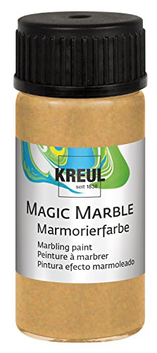 KREUL 73220 Magic Marble Marmorierfarbe, 20 ml, gold von Kreul