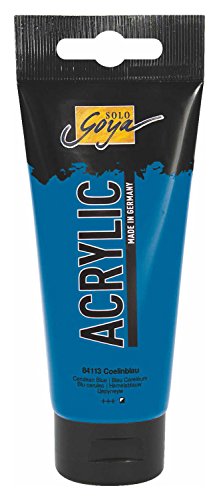 KREUL 84113 - Solo Goya Acrylic, 100 ml Tube in coelinblau, cremige vielseitig einsetzbare Acrylfarbe in Studienqualität, auf Wasserbasis, schnell und matt trocknend, gut deckend, wasserfest KREUL 84113 - Solo Goya Acrylic, 100 ml Tube in coelinblau, cremige vielseitig einsetzbare Acrylfarbe in Studienqualität, auf Wasserbasis, schnell und matt trocknend, gut deckend, wasserfest von Kreul