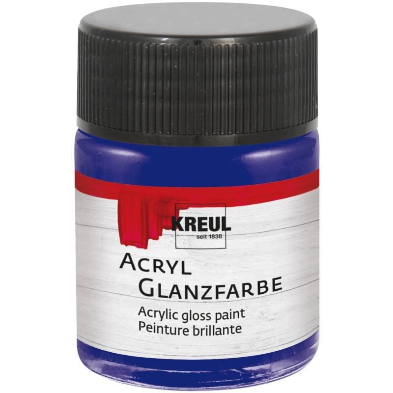 Kreul Acryl Farbe Glänzend Dunkelblau 50 ml von KREUL