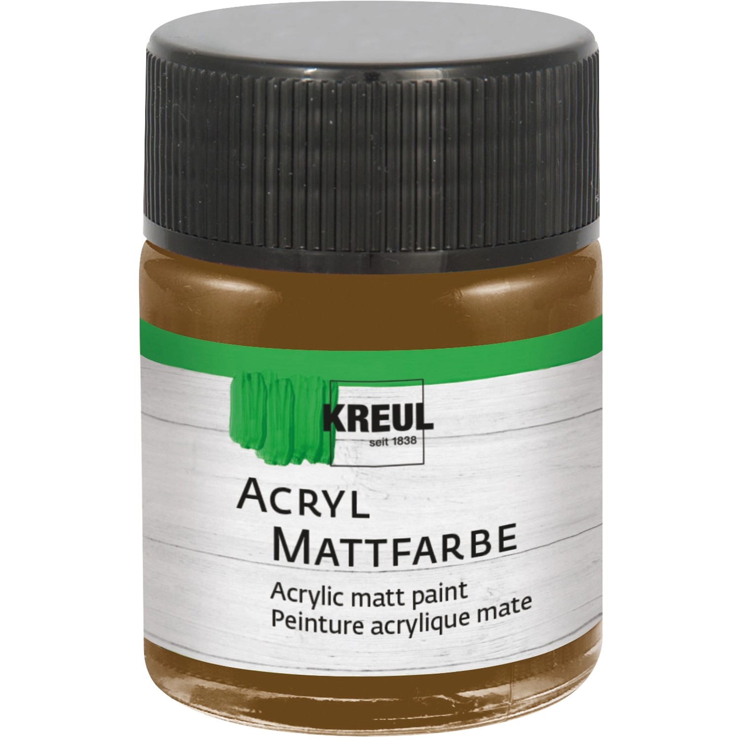 Kreul Acryl Farbe Matt Dunkelbraun 50 ml von KREUL