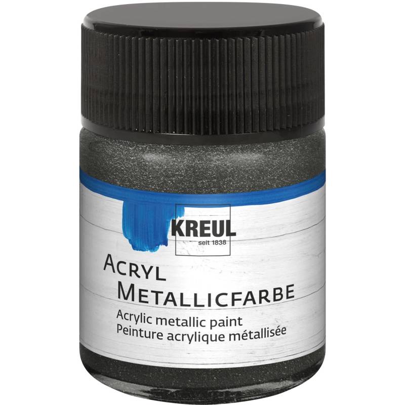 Kreul Acryl Farbe Metallic Anthrazit 50 ml von KREUL