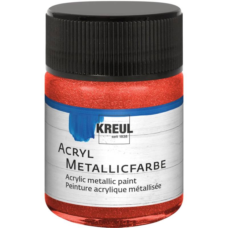 Kreul Acryl Farbe Metallic Rot 50 ml von KREUL