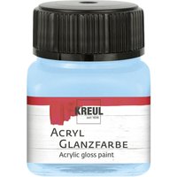 Acryl Glanzfarbe hellblau 20 ml Verzierfarbe - Kreul von KREUL