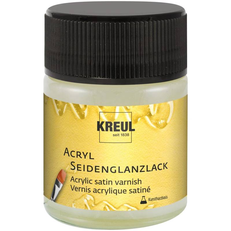 Kreul Acryl Seidenglanzlack Kunstharzbasis Transparent 50 ml von KREUL