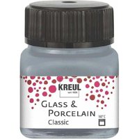 Kreul Glass & Porcelain Classic metallic-silber 20 ml Künstlerfarben von KREUL
