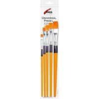 Kreul Hobby Line Universalpinsel Synthetics flach, 5er Set Pinsel & Stifte Kreul Hobby Line Universalpinsel Synthetics flach, 5er Set Pinsel & Stifte von KREUL