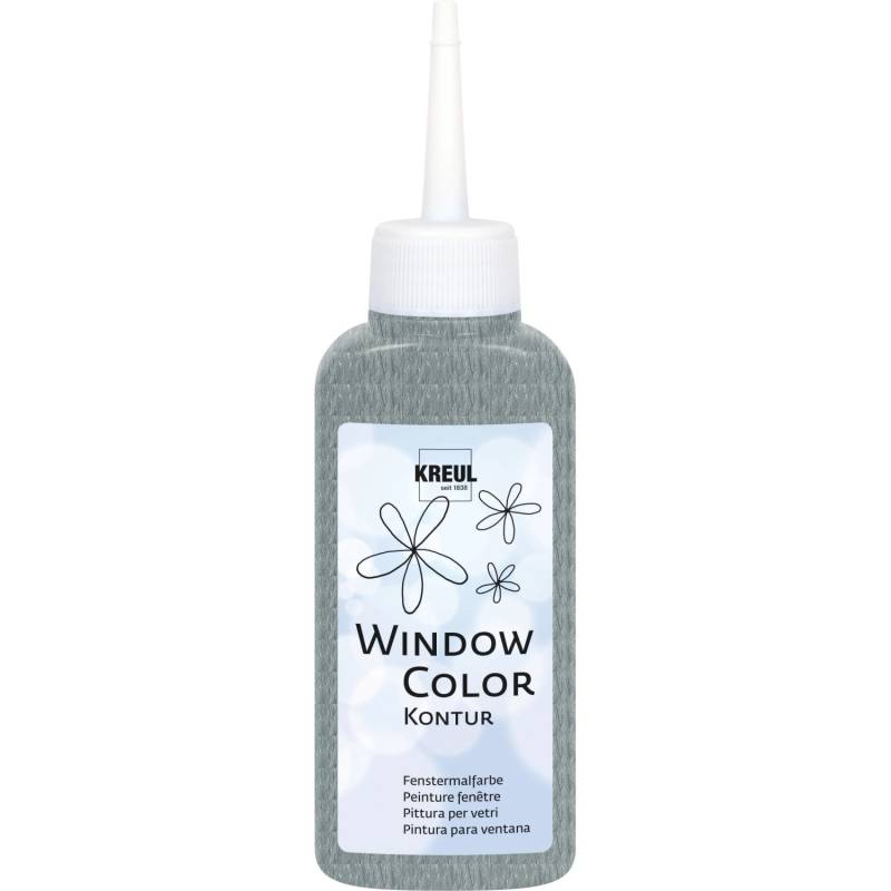 Kreul Window Color Konturenfarbe Silber 80 ml von KREUL