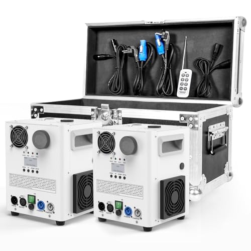 1000W Pyrotechnikmaschinen, 2 Weiß DMX Cold Spark Maschine mit Flightcase Widerstandsheizung für Partys, Weihnachten, DJ, Hochzeiten, Sportveranstaltungen 1000W Pyrotechnikmaschinen, 2 Weiß DMX Cold Spark Maschine mit Flightcase Widerstandsheizung für Partys, Weihnachten, DJ, Hochzeiten, Sportveranstaltungen von KRIDERISH