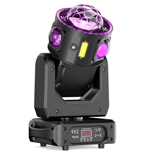 Moving Head LED 150W, RGBW Beam Party Licht Discokugel Stroboskop Lichteffekte für Disco Party Club Weihnachten Bühnenlicht Moving Head LED 150W, RGBW Beam Party Licht Discokugel Stroboskop Lichteffekte für Disco Party Club Weihnachten Bühnenlicht von KRIDERISH