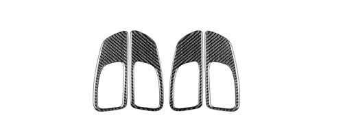 KRIECK Auto Zierleisten Innen Für Alfa Für Romeo 159 Für Brera Spider 2005-2011 Real Carbon Fiber Innen Tür Griff Panel Trim Abdeckung Auto Innen Auto Interieur Dekor (Farbe : A) von KRIECK