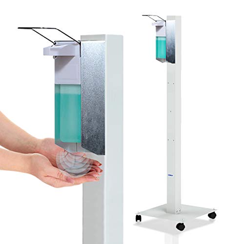 KRIEG Desinfektionssäule stehend I Grau I Hygienestation freistehend & mobil I Hygienesäule mit Desinfektionsmittel I 1000 ml - 333 Sprühstöße I Ready to go KRIEG Desinfektionssäule stehend I Grau I Hygienestation freistehend & mobil I Hygienesäule mit Desinfektionsmittel I 1000 ml - 333 Sprühstöße I Ready to go von KRIEG