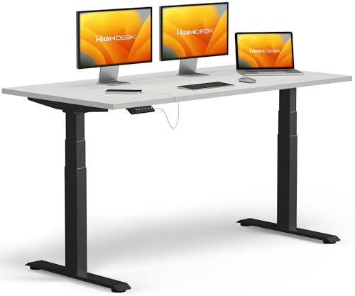 KRIEG HighDesk PRO Höhenverstellbarer Schreibtisch 120 x 80 cm I Schwarz + Weiß - Elektrischer Sitz- & Stehtisch mit Tischplatte - Stehschreibtisch Elektrisch Höhenverstellbar KRIEG HighDesk PRO Höhenverstellbarer Schreibtisch 120 x 80 cm I Schwarz + Weiß - Elektrischer Sitz- & Stehtisch mit Tischplatte - Stehschreibtisch Elektrisch Höhenverstellbar von KRIEG