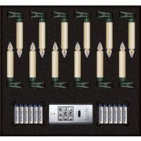 Superlight Bavaria Mini Flame 12er Set Elfenbein - Krinner von KRINNER