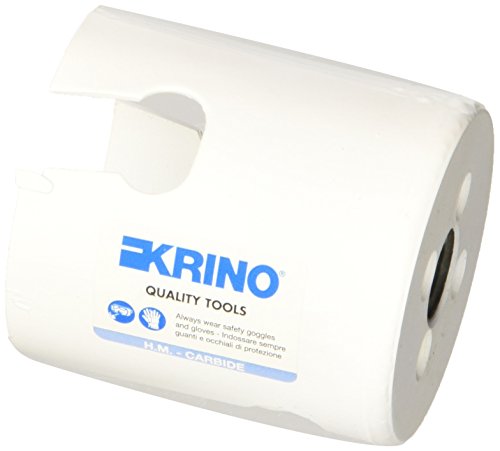 Krino 0507805700 Lochsägen mit Zähne für Schneiden Holz, Weiß, 57 mm von KRINO