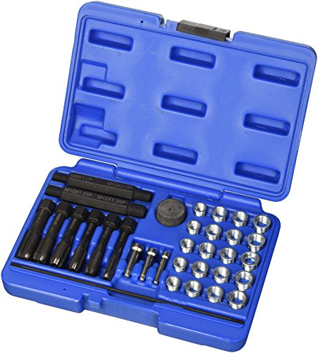 Krino 10631205 Reparatur beschädigt Gewinde M8 ÷ M12 Für Glühkerzen, Set 31 Stück, Stahl von KRINO