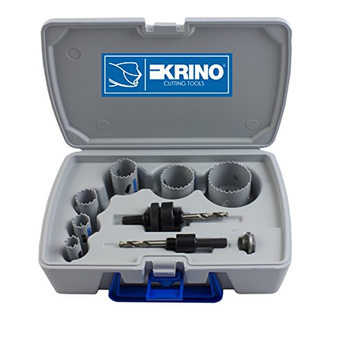 Krino 21080202 K Metall Lochsägen HSS, Set 9 Stück, Stahl von KRINO